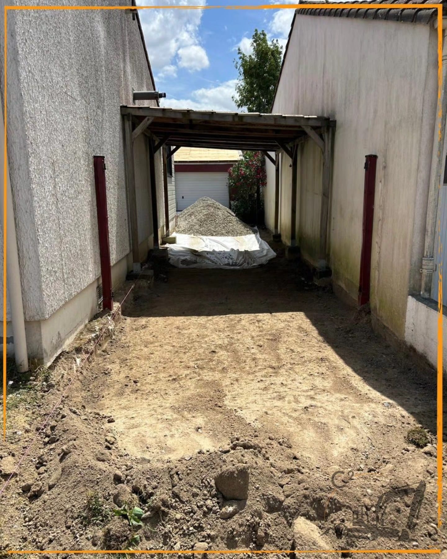 photo d'un terrassement avant application d'enrobé